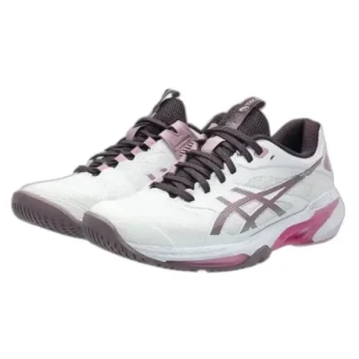 Giày pickleball nữ Asics Solution Speed FF4 4 White/Dusty Mauve (1042A307-102)