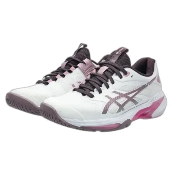 Giày pickleball nữ Asics Solution Speed FF4 4 White/Dusty Mauve (1042A307-102)