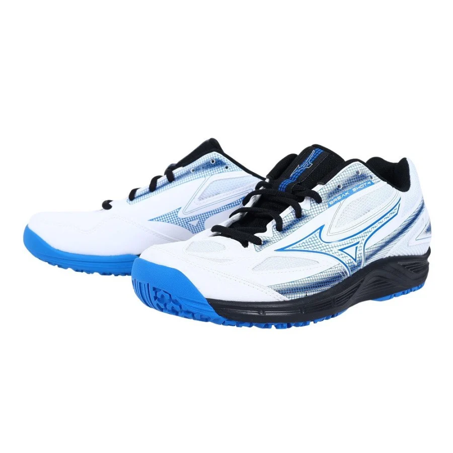 Giày tennis MIZUNO Break Shot 4 OC Trắng/Xanh Đen (61GB234127)
