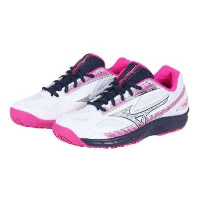 Giày tennis MIZUNO Break Shot 4 OC Trắng/Xanh Navy/Hồng (61GB234160)