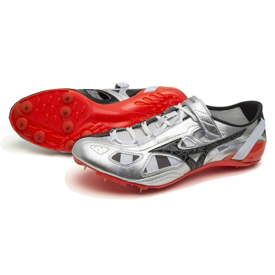 Giày chạy bộ MIZUNO Chrono Inks Bạc Đen Đỏ (U1GA210040)