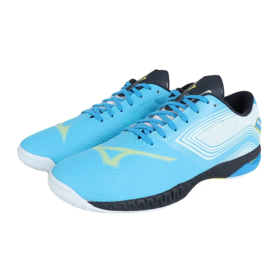 Giày bóng bàn MIZUNO Wave Drive EL Xanh Dương Vàng Đen (81GA200142)