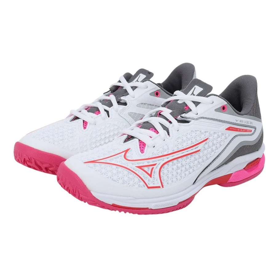 Giày tennis nữ MIZUNO WAVE EXCEED TOUR 6 OC Trắng Hồng Đỏ (61GB247358)