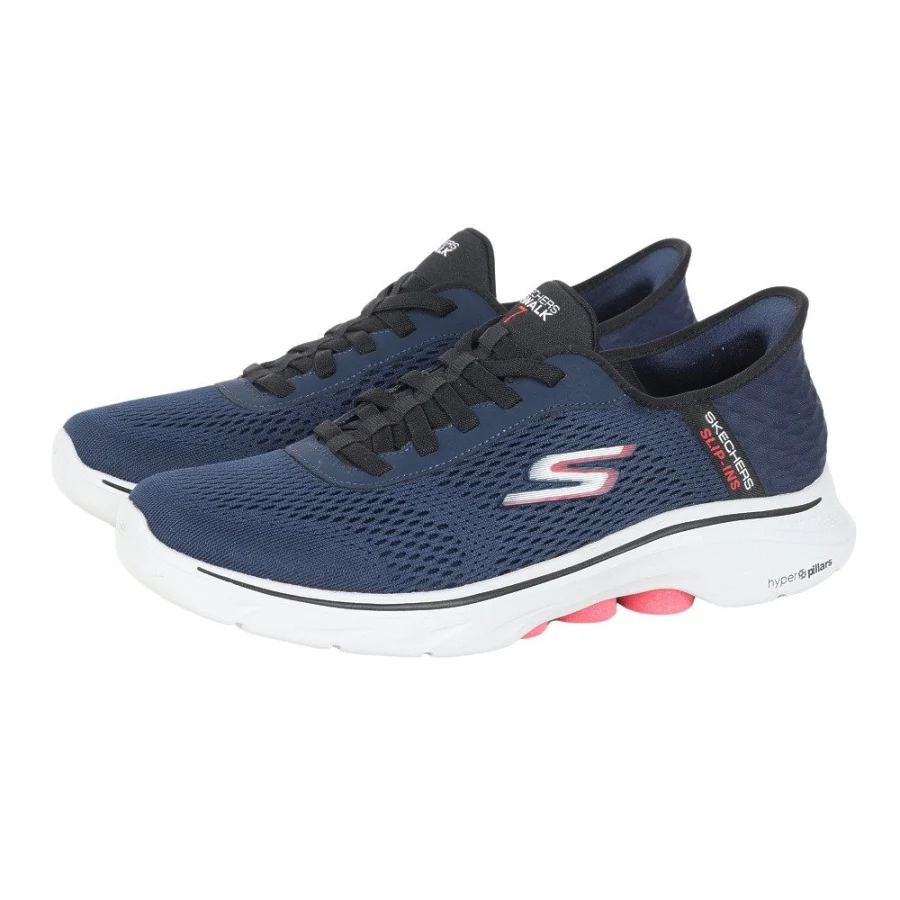 Giày sneaker nam SKECHERS Go Walk 7 Freehand2 Xanh Navy (216648-NVRD)