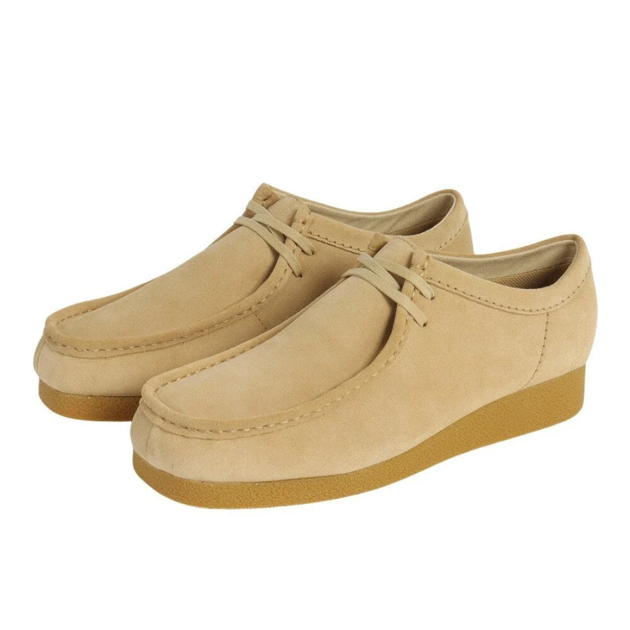 Giày sneaker nam Clarks WALLABEEEVO WP Nâu Suede (26177834M)