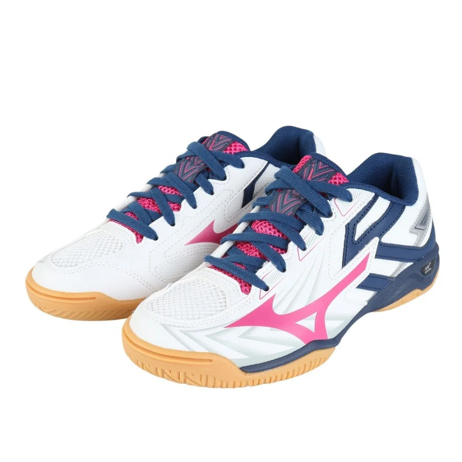 Giày bóng bàn nữ MIZUNO Wave Kaiser Bruck 8 Trắng (81GA242004)