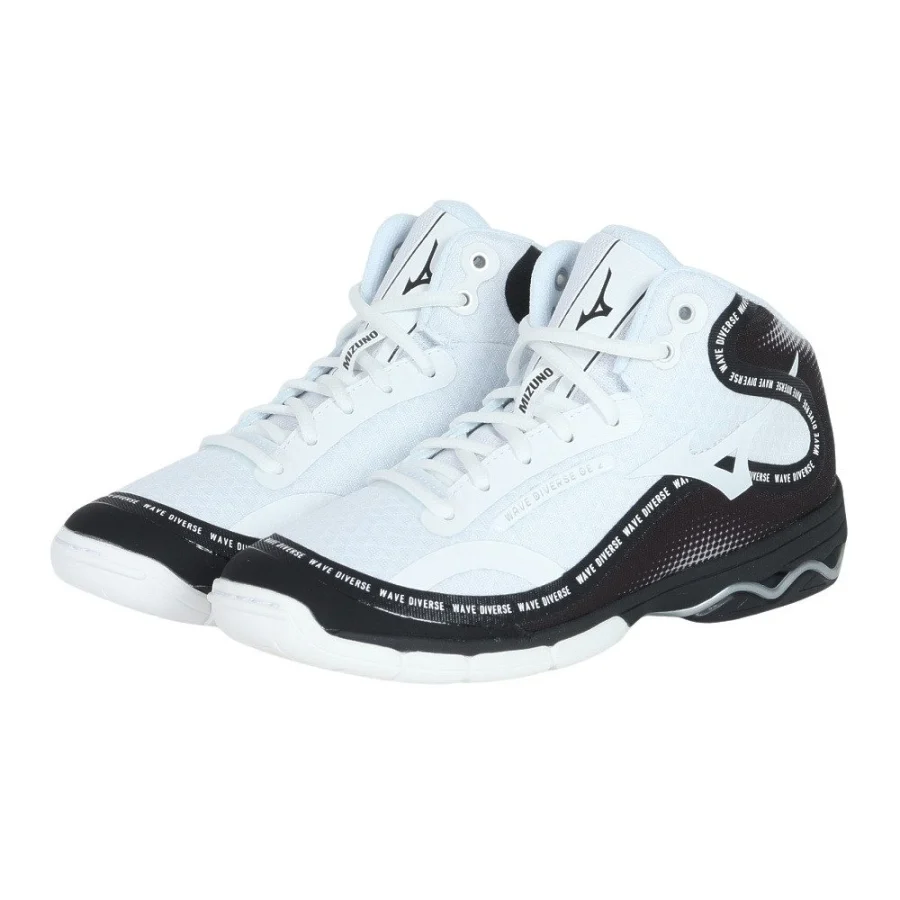 Giày sneaker MIZUNO Wave Divers Đen-Trắng-Xám (K1GF237401)