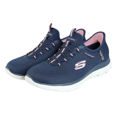 Giày sneaker nữ SKECHERS Slip-Ins Xanh Navy (150199W-NVCL)