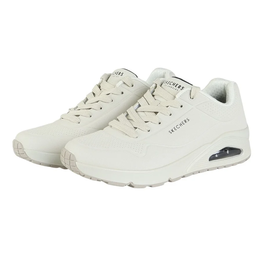 Giày sneaker nam SKECHERS Uno Stand On Air Trắng (52458-OFWT)