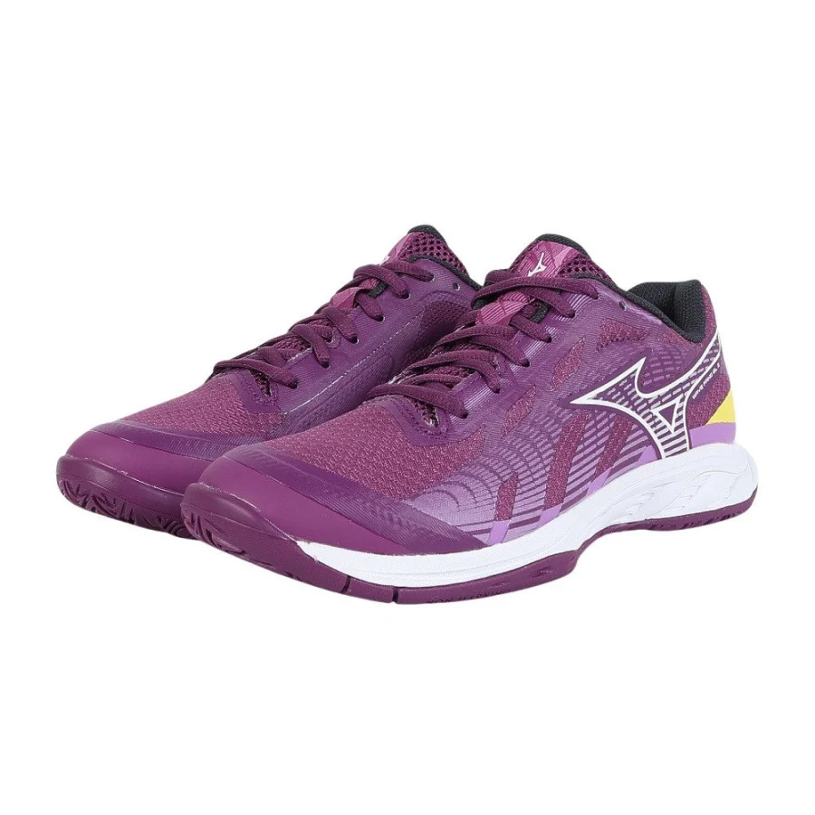 Giày sneaker MIZUNO Wave Fang EL2 Tím-Trắng-Vàng (71GA242303)