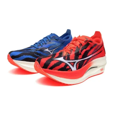 Giày chạy bộ nam MIZUNO WAVE REBELLION PRO Đỏ Xanh (U1GD254303)