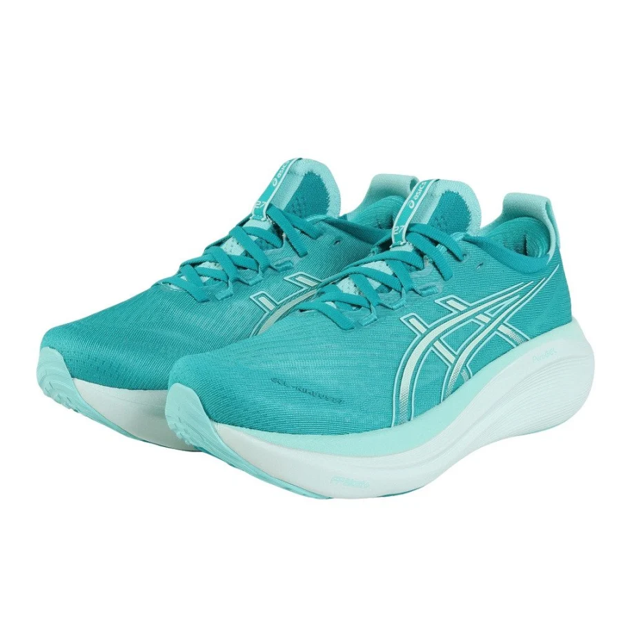 Giày chạy bộ nữ ASICS GEL-NIMBUS 27 Xanh Turquoise (1012B753.400)