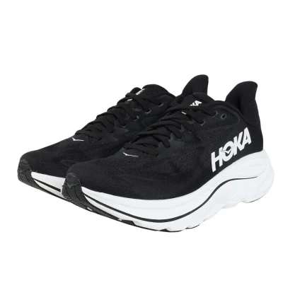 Giày chạy bộ nam HOKA Clifton 10 Đen Trắng (1162030-BWHT)