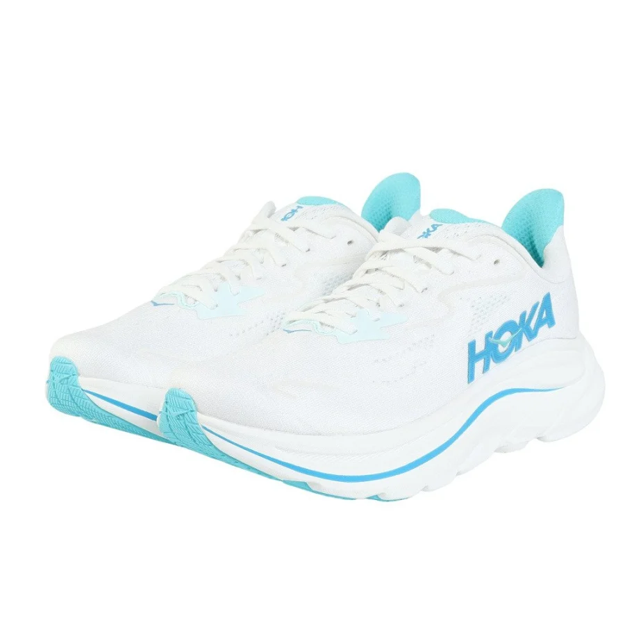 Giày chạy bộ nam HOKA Clifton 10 Trắng (1162030-WKY)
