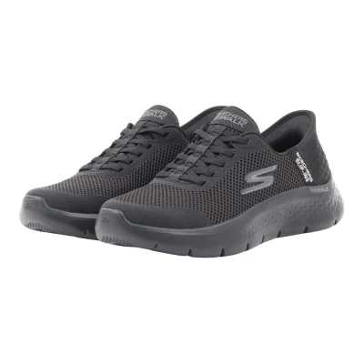 Giày sneaker nữ SKECHERS GO WALK Flex Grand Entry Đen (124836-BBK)