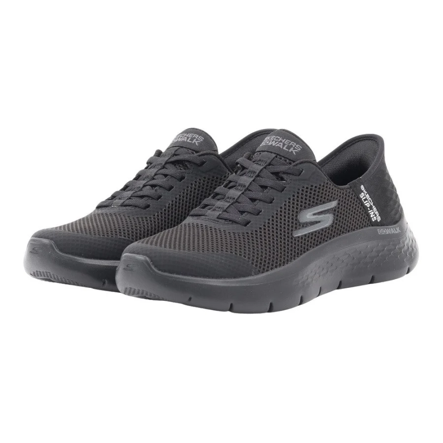 Giày sneaker nữ SKECHERS GO WALK Flex Grand Entry Đen (124836-BBK)
