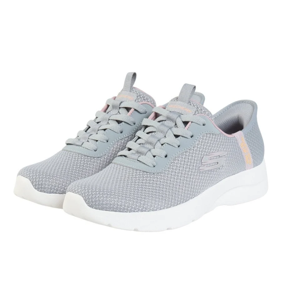 Giày sneaker nữ SKECHERS Dynamite 2.0 Xám/Lavender (150480-GYLV)