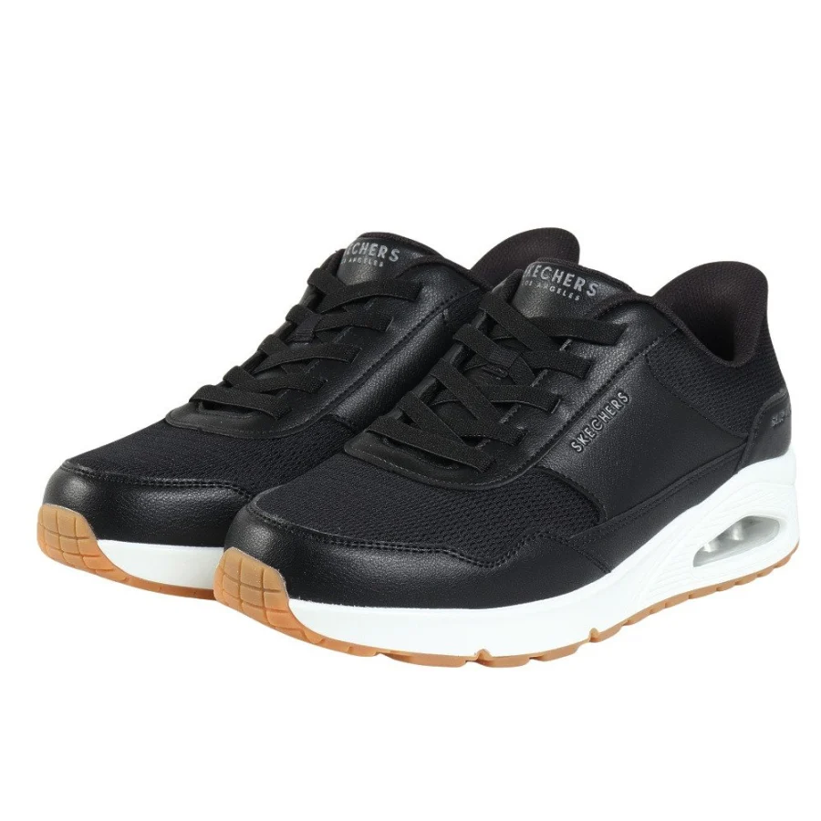 Giày sneaker nam SKECHERS Uno-Banksia Đen (183022W-BLK)