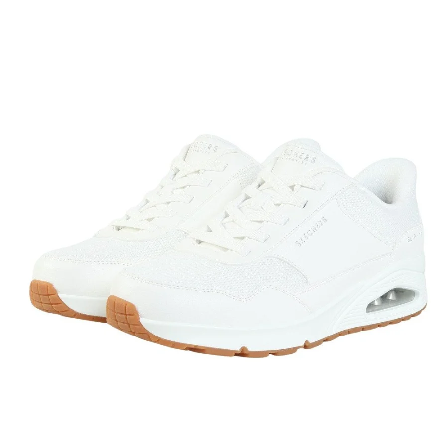 Giày sneaker nam SKECHERS Uno-Banksia Trắng (183022W-WHT)