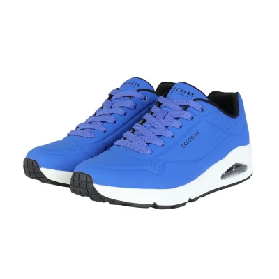 Giày sneaker nam SKECHERS Uno Stand On Air Xanh Trắng (52458-BLW)