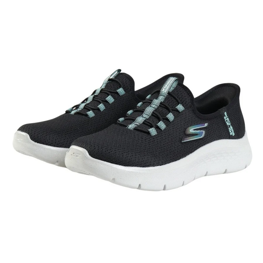 Giày sneaker nữ SKECHERS Go Walk Flex Zabby Đen (124839-BKAQ)