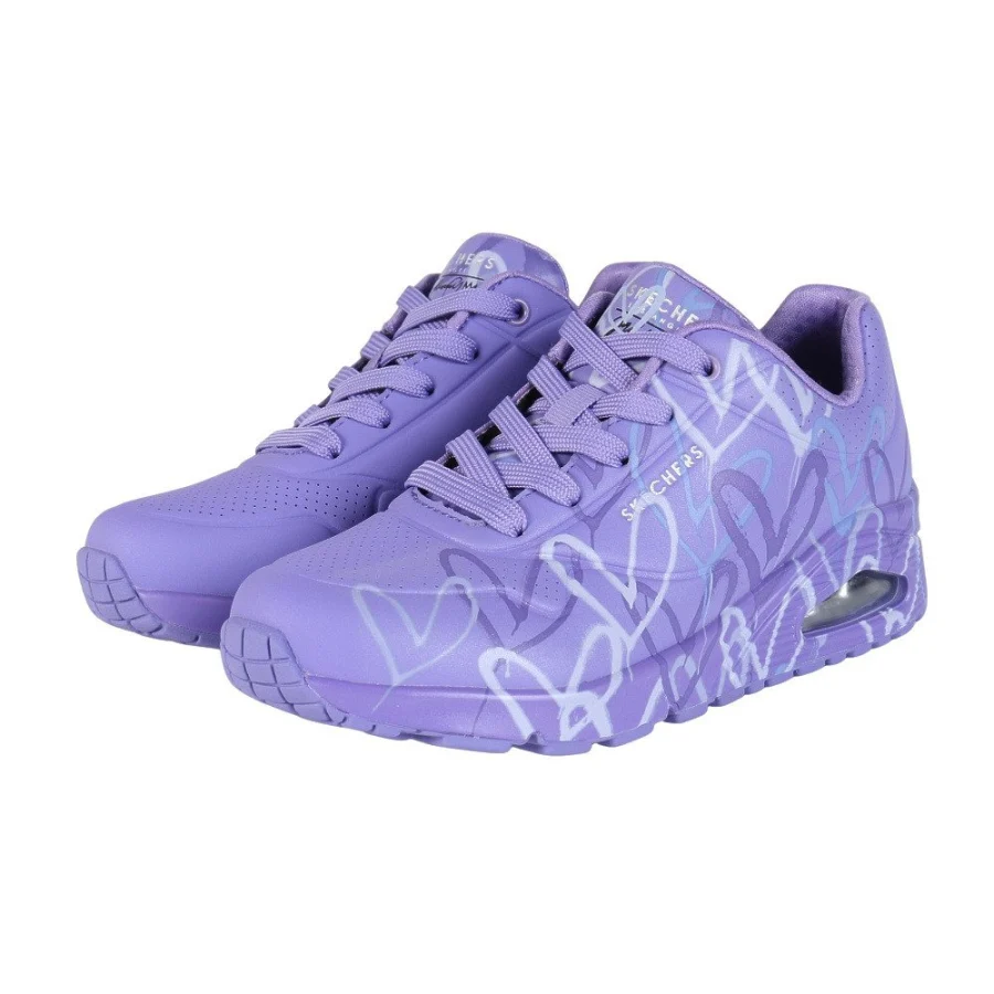 Giày sneaker nữ SKECHERS Uno Spread the Love Tím (155507-PUR)