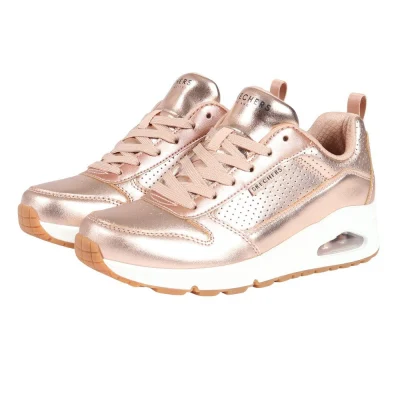 Giày sneaker nữ SKECHERS Uno Metallixs Bạc (177109-RSGD)