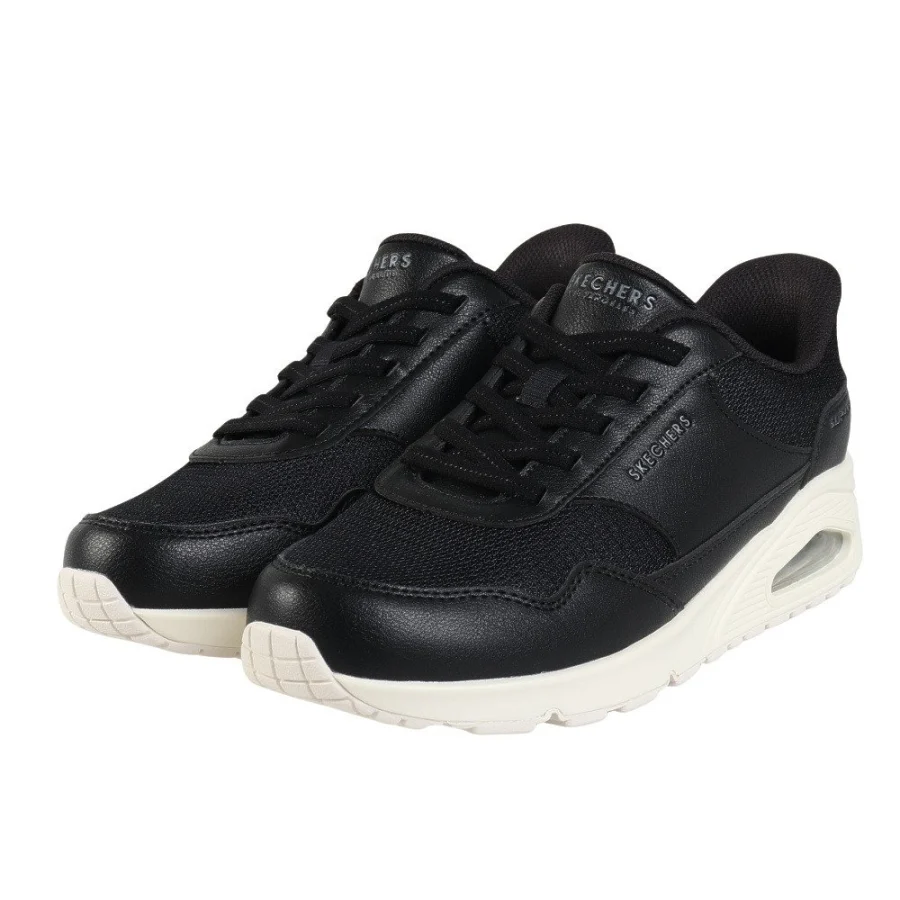 Giày sneaker nữ SKECHERS Uno – Banksia Đen (177117W-BLK)