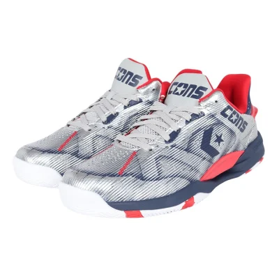Giày bóng rổ nam CONVERSE CONS AR L S Bạc/Xanh Navy/Đỏ (33500460)