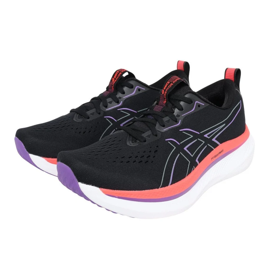 Giày chạy bộ nam ASICS GLIDERIDE MAX Đen Đỏ (1011B891.002)