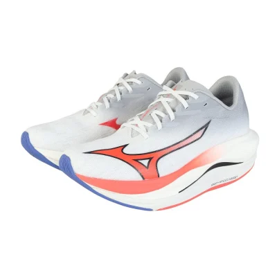 Giày chạy bộ nam MIZUNO WAVE REBELLION FLASH 3 Trắng Đỏ (J1GC253501)