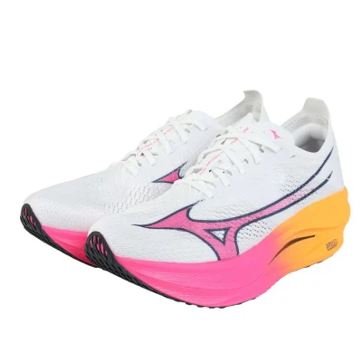 Giày chạy bộ MIZUNO WAVE REBELLION PRO LOW Trắng Hồng (U1GD254311)