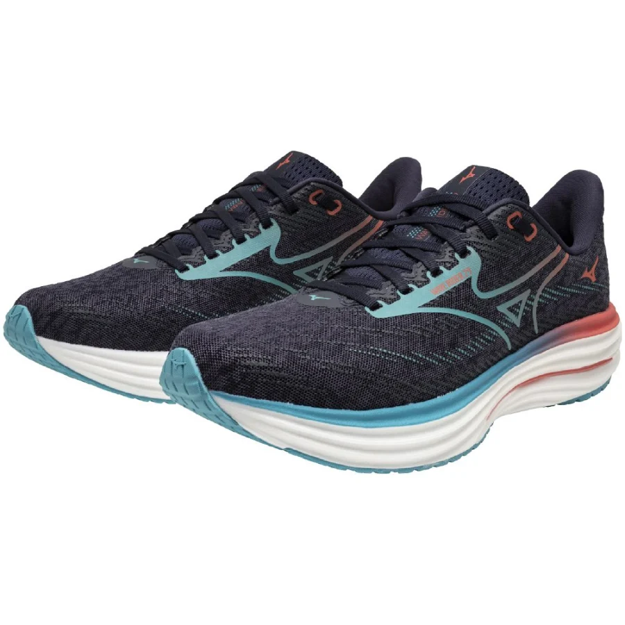 Giày chạy bộ nam MIZUNO Wave Rider 29 Xanh Navy (J1GC250301)