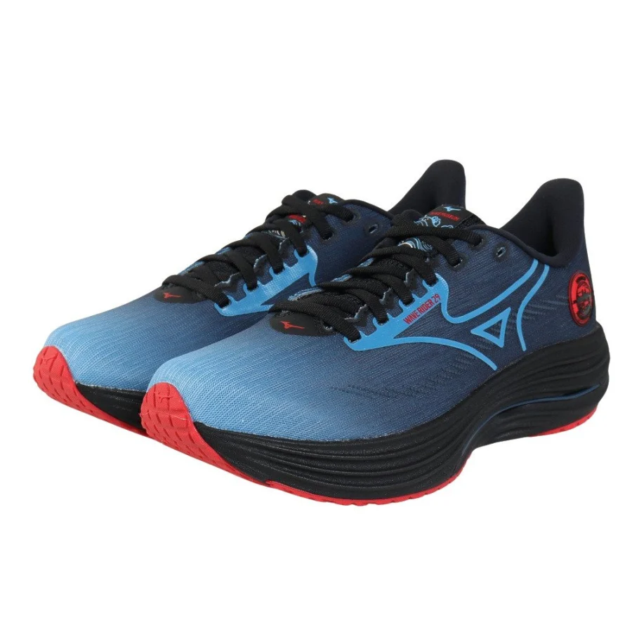 Giày chạy bộ nam MIZUNO WAVE RIDER 29 Xanh Đen (J1GC256201)