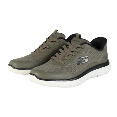 Giày sneaker nam SKECHERS Samitts Later Xanh Olive (233047-OLBK)