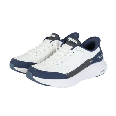 Giày sneaker nữ SKECHERS Slip-ins Trắng/Xanh Navy (150404-WNV)