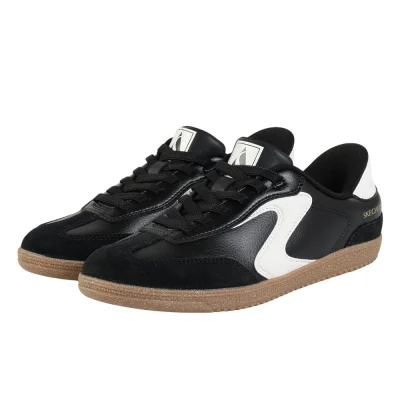 Giày sneaker nữ SKECHERS Hot Shot Đen (185322-BKW)