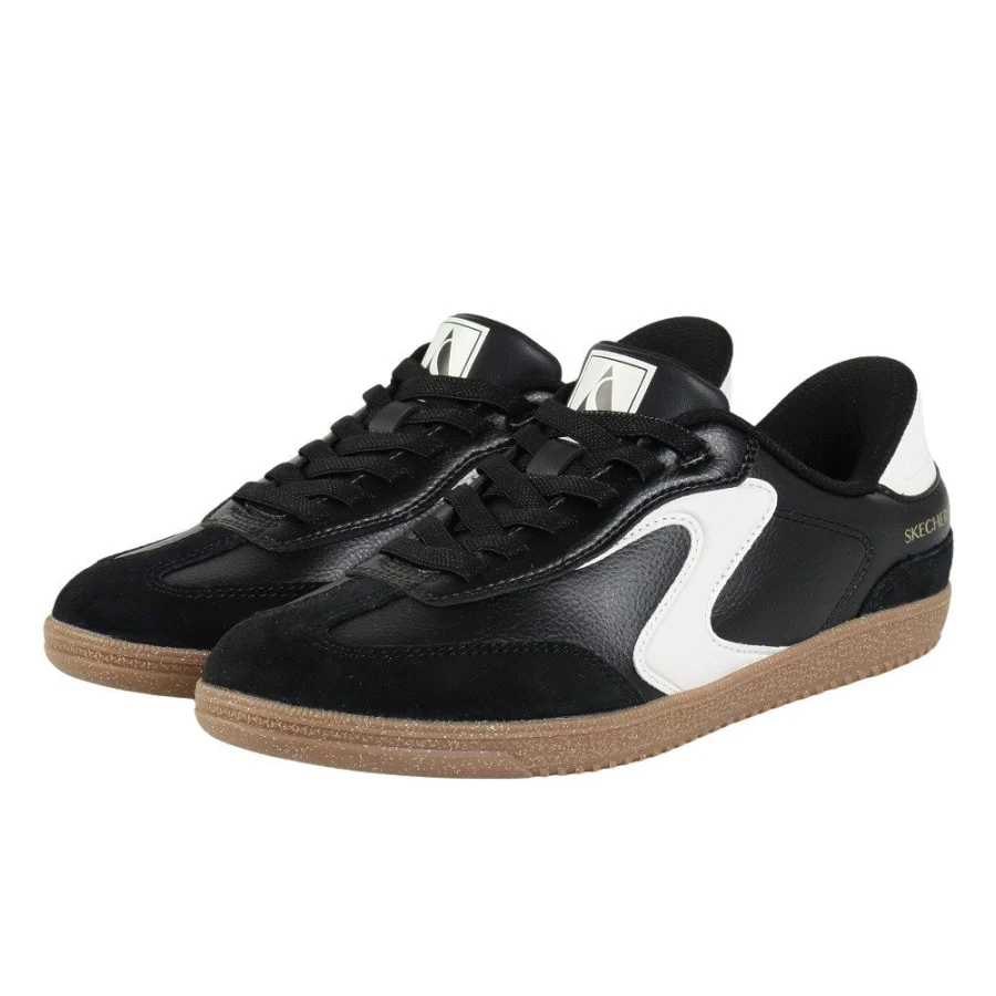 Giày sneaker nữ SKECHERS Hot Shot Đen (185322-BKW)