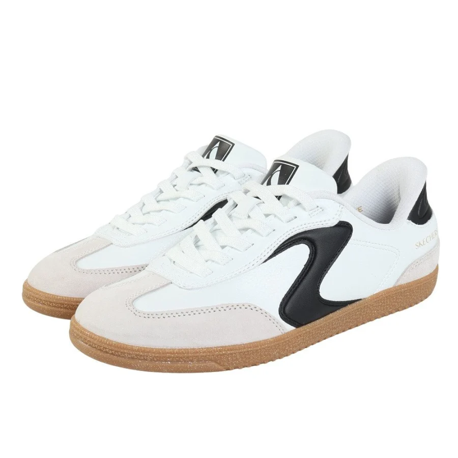 Giày sneaker nữ SKECHERS Hotshot Trắng (185322-WBK)