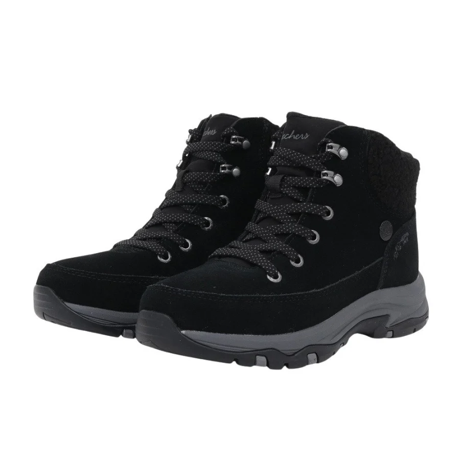 Giày sneaker nữ Skechers Trego, Snow Breeze Đen (167894-BLK)