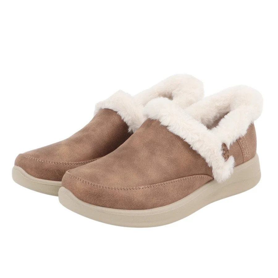 Giày sneaker nữ SKECHERS Cozy Escape Nâu (168114-CSNT)