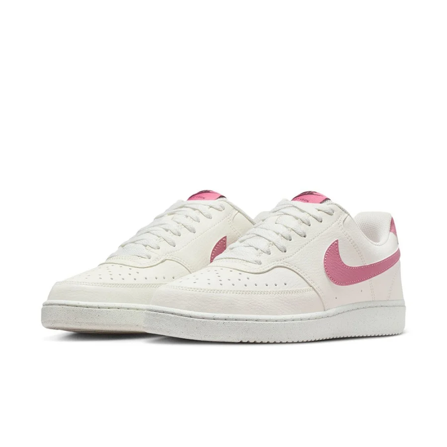 Giày sneaker nữ NIKE Court Vision LOW Trắng Hồng (DH3158-117)