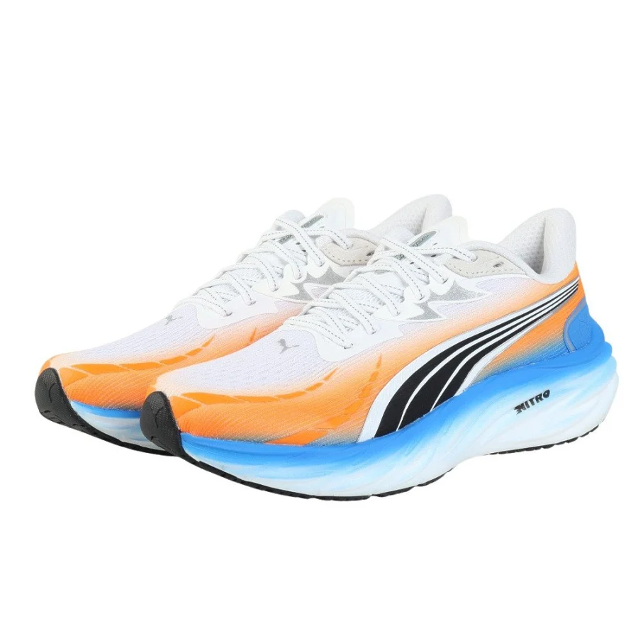 Giày chạy bộ nam PUMA Velocity Nitro 4 Trắng/Xanh Dương (31342401)