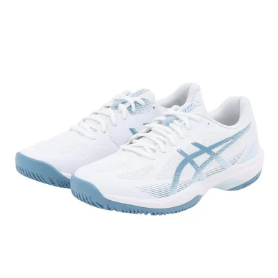 Giày sneaker nam ASICS COURT HUNTER FF Trắng/Xanh Saba (1071A111.103)