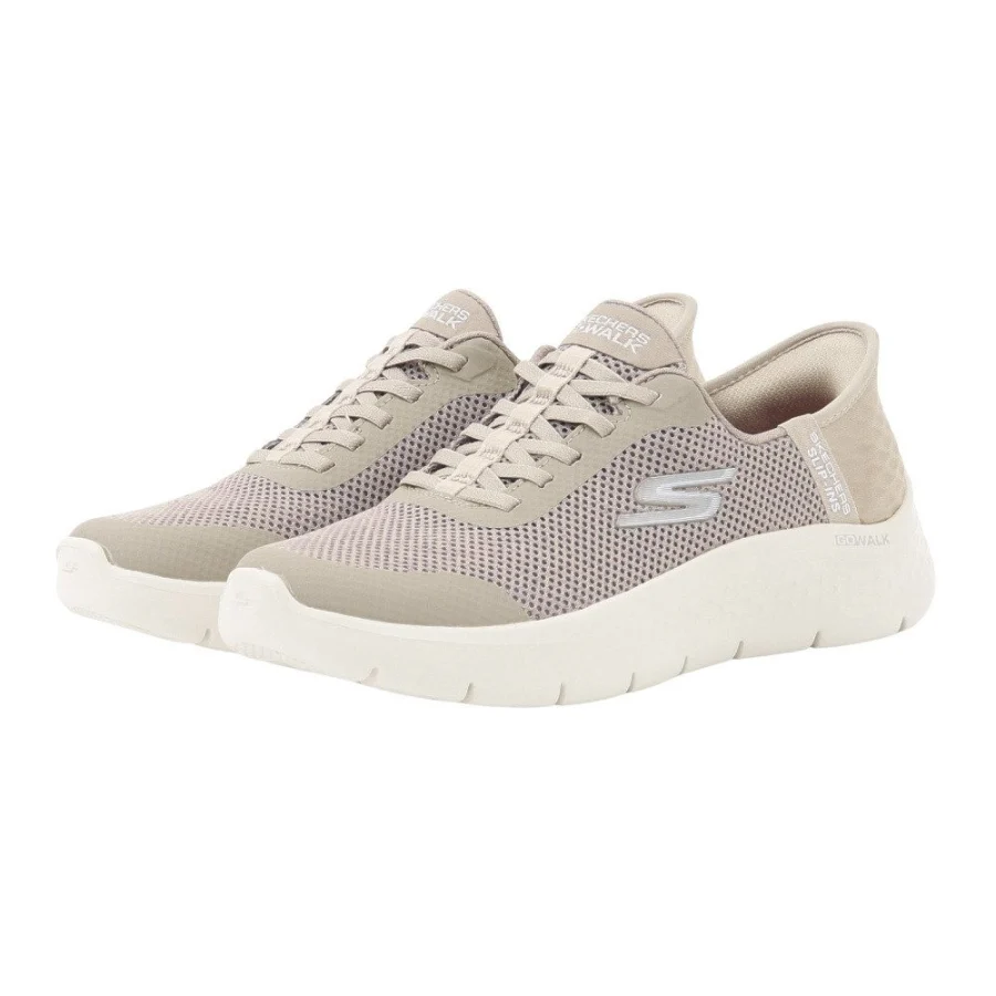 Giày sneaker nữ SKECHERS GO WALK Flex Grand Entry Nâu (124836-TPE)