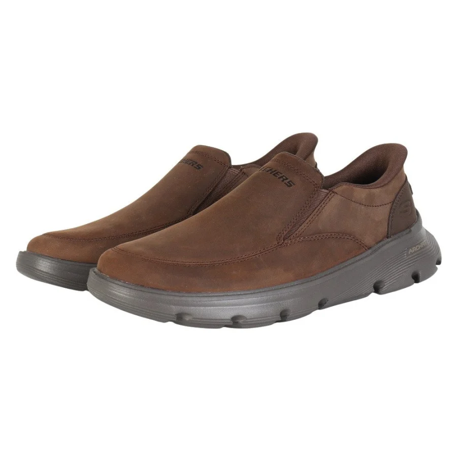 Giày sneaker nam SKECHERS Garza – Umar Nâu (205518-COC)
