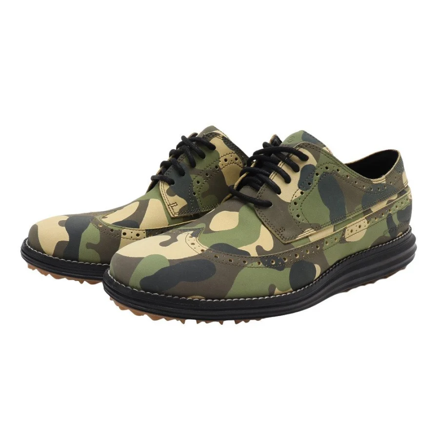 Giày golf nam COLE HAAN Original Grand Wing Oxford Đen (C34006)