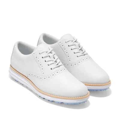 Giày golf nữ COLE HAAN Original Grand Short Wing Trắng (W27601)