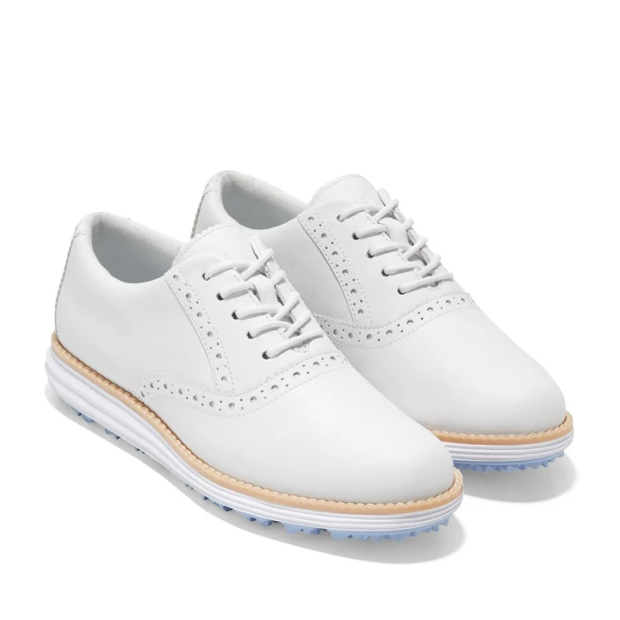 Giày golf nữ COLE HAAN Original Grand Short Wing Trắng (W27601)