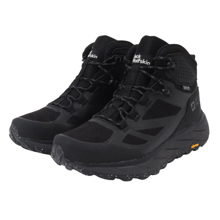Giày leo núi nam JackWolfskin TERRAVENTURE TEXAPORE MID Đen (4051521-6000)